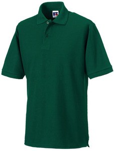 Russell RU599M - Heardwearing Polycotton Polo Bottle Green