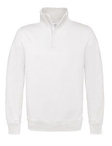 B&C Collection BA406 - ID.004 ¼ zip sweatshirt White