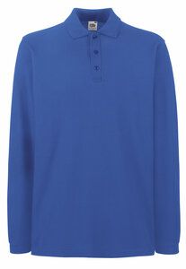 Fruit of the Loom SS258 - Premium long sleeve polo Royal Blue