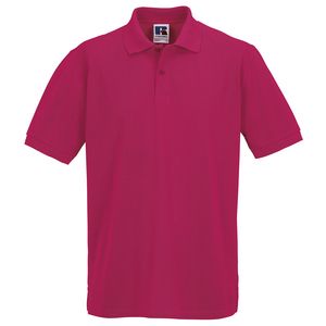 Russell J569M - Classic cotton piqué polo Fuchsia