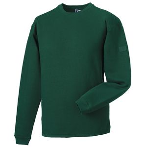 Russell J013M - Heavy duty crew neck sweatshirt Bottle Green