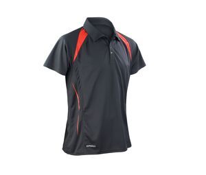 Spiro S177M - Team spirit polo Black/ Red