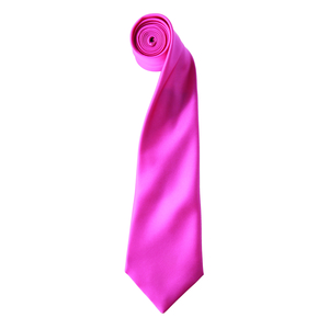 Premier PR750 - 'Colours' Satin Tie Fuchsia