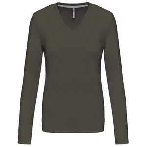 Kariban K382 - LADIES LONG SLEEVE V-NECK T-SHIRT