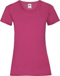 Fruit of the Loom SC61372 - Women's Cotton T-Shirt Fuchsia