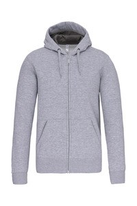 Kariban K444 - ZIP HOODED SWEATSHIRT Oxford Grey