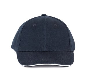 K-up KP042 - ORLANDO KIDS - KIDS' 6 PANEL CAP Navy/ White