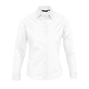 SOL'S 17015 - Eden Long Sleeve Stretch Women's Shirt White