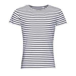 SOLS 01398 - MILES MEN Round Neck Striped T Shirt