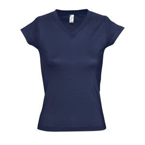 SOL'S 11388 - MOON Women's V Neck T Shirt French marine