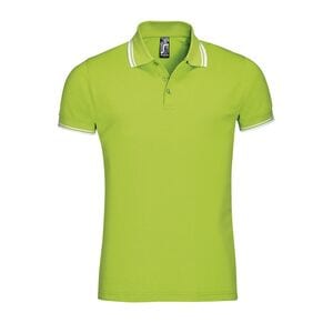 SOL'S 00577 - PASADENA MEN Polo Shirt Lime / Blanc