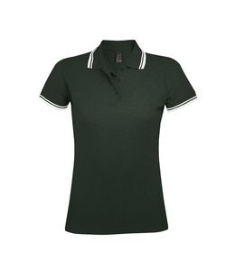 SOL'S 00578 - PASADENA WOMEN Polo Shirt Vert forêt / Blanc