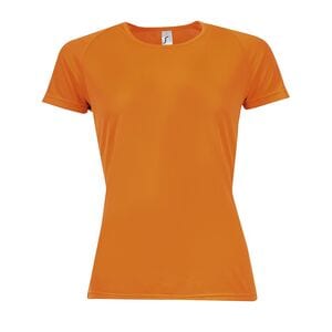 SOL'S 01159 - SPORTY WOMEN Raglan Sleeve T Shirt Orange fluo