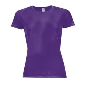 SOL'S 01159 - SPORTY WOMEN Raglan Sleeve T Shirt Violet foncé