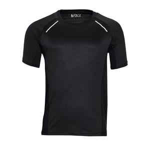 SOL'S 01414 - SYDNEY MEN Short Sleeve Running T Shirt Black