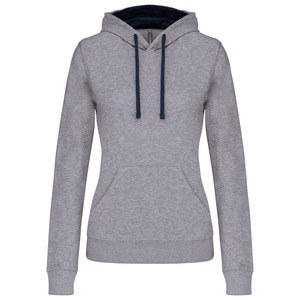 Kariban K465 - Ladies’ contrast hooded sweatshirt