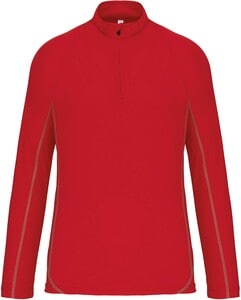 Proact PA335 - Men’s 1/4 zip running sweatshirt Sporty Red