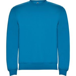 Roly SU1070 - CLASICA Classic sweatshirt with 1x1 elastane rib in collar Ocean Blue