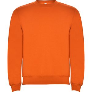 Roly SU1070 - CLASICA Classic sweatshirt with 1x1 elastane rib in collar Orange
