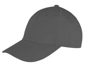 Result RC081 - Visor Cap 6 Panels 100% Cotton Charcoal