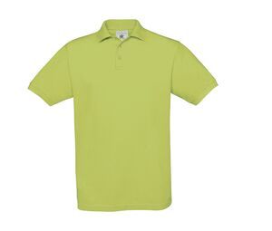 B&C BC410 - Men's Cotton Polo Saffron Pistachio