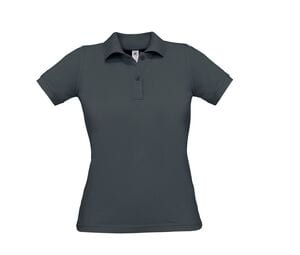 B&C BC412 - Saffron women's polo shirt 100% cotton Dark Grey