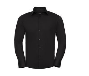 Russell Collection JZ946 - Long Sleeve Fitted Shirt Black