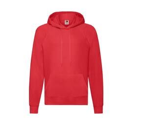 Fruit of the Loom SC362 - Lightweight Hooded Sweat Red