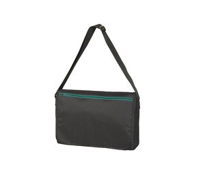 Black&Match BM902 - Messenger Bag Black/Kelly Green