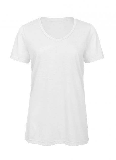 B&C BC058 - Women's tri-blend v-neck t-shirt