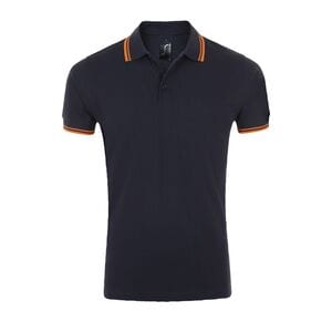 SOL'S 00577 - PASADENA MEN Polo Shirt French Navy/Neon Orange