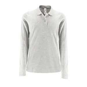 SOL'S 02083 - Perfect Lsl Women Long Sleeve Piqué Polo Shirt Ash