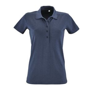 SOL'S 01709 - PHOENIX WOMEN Cotton Elastane Polo Shirt Heather denim