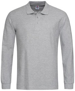 Stedman STE3400 - Long sleeve polo shirt for men ls Grey Heather