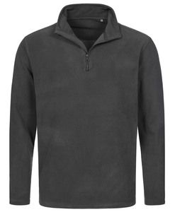 Stedman STE5020 - Men's Half-Zip Fleece Pullover Grey Steel