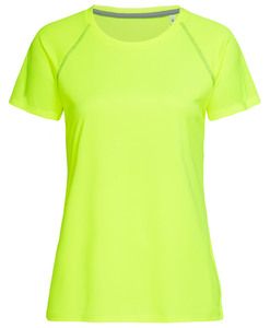 Stedman STE8130 - ACTIVE Team Raglan Women's Round Neck T-Shirt Cyber Yellow