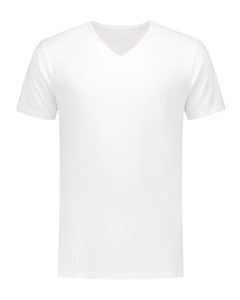 Lemon & Soda LEM1135 - T-shirt V-neck fine cotton elasthan White