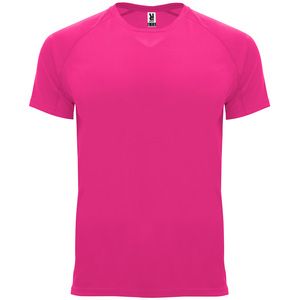 Roly CA0407 - BAHRAIN Technical short-sleeve raglan t-shirt Pink Fluor