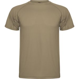 Roly CA0425 - MONTECARLO Short-sleeve technical raglan t-shirt Dark Sand