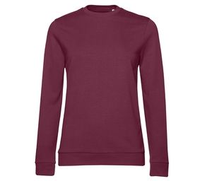 B&C BCW02W - Round neck sweatshirt Wine