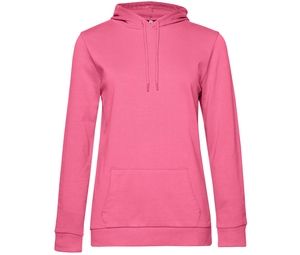 B&C BCW04W - Hooded sweatshirt # woman Pink Fizz