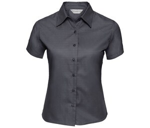 Russell Collection JZ17F - Women's Cotton Twill Shirt Zinc