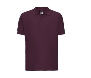 Russell JZ577 - Men's Resistant Polo Shirt 100% Cotton Burgundy