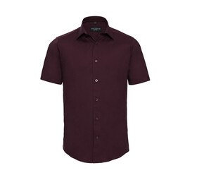 Russell Collection JZ947 - Cotton Men's Stretch Shirt Port