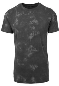 Build Your Brand BY071 - Batik Tie Dye Tee grey darkgrey