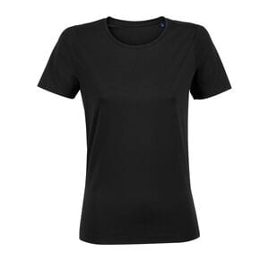 NEOBLU 03185 - Lucas Women Women’S Short Sleeve Mercerised Jersey T Shirt Deep Black