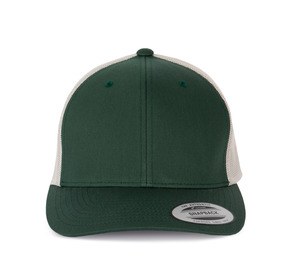 K-up KP912 - RETRO STYLE TRUCKER CAP - 6 panels Forest Green / Light Grey