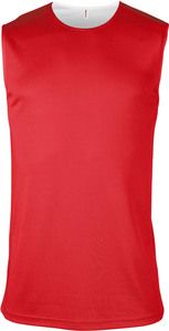 ProAct PA464 - UNISEX REVERSIBLE VEST Sporty Red / White