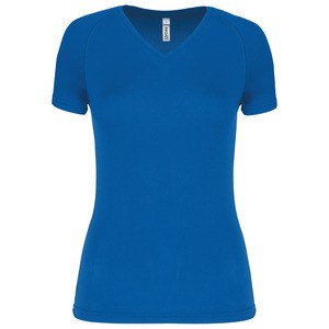 Proact PA477 - Ladies’ V-neck short-sleeved sports T-shirt Sporty Royal Blue