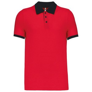 Kariban K258 - Mens two-tone piqué polo shirt